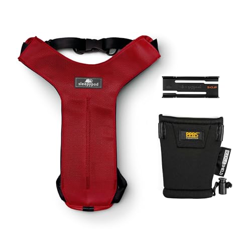 Clickit Sport Plus - Crash-Tested and Safety Certified Car Seat Belt Harness for Dogs (Small, Strawberry Red) - color: Strawberry Red, size: Small