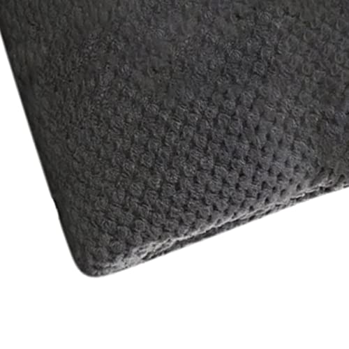 Comfortable Pet Throw Blanket Solid Color Supply Bed Mat for Dogs Kids Crate Cat, Gray