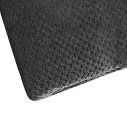 Comfortable Pet Throw Blanket Solid Color Supply Bed Mat for Dogs Kids Crate Cat, Gray