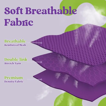 rabbitgoo Dog Harness Small Sized and Leash Set, Step-in Breathable Pet Harness, Soft Walking Reflective Puppy Vest for Small Dogs, Purple & Green, XXS - color: Purple & Green, size: XXS (Chest: 12.4 - 14.2")