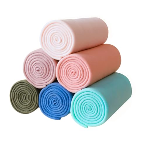 ZYFZCYBL Fleece Blanket Bulk Pack of 6 Cozy Fleece Throw Blankets 50x60 Warm Soft Lightweight Breathable Pet-Friendly for Bed Sofa Camping Wedding Gifts (Assorted 2) - color: Assorted #2