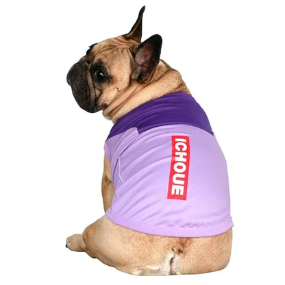 iChoue 3pcs French Bulldog Summer Cooling Shirt for Dogs UV Sun Protection Vest Sleeveless Breathable Tank Top English Pug Pink Green Purple Turquoise Rose - Medium - color: Cooling Shirts Pink Purple Turquoise 3pcs, size: Medium ( 15 - 25 lbs )