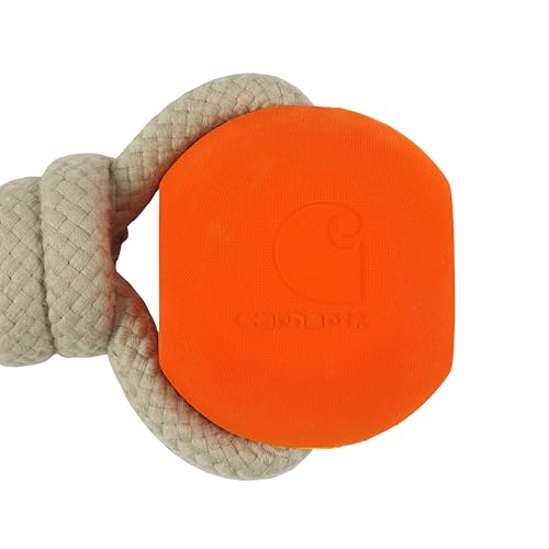 Carhartt Pet Training Tools, Rugged Dog Tool for Tug, Fetch and Play, Rope Bone (Blaze Orange) - color: Rope Bone (Blaze Orange)