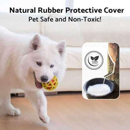 seagi Interactive Dog Toys – Durable Automatic Bouncing & Vibrating Interactive Dog Ball for Smart Play, Motion-Activated Moving Dog Toy for Small/Medium/Large Dogs,USB Rechargeable (Yellow) - color: Yellow