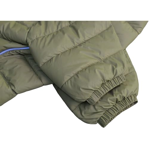 LoveLongLong Dog Coat - Warm & Waterproof Reflective Dog Jacket, Zippered & Adjustable, Olive Green, S, M, L - color: Olivegreen, size: M (12.5inch Back)