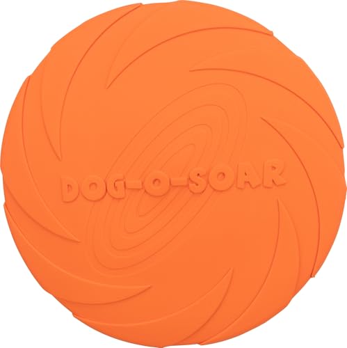 Trixie Dog Disc Natural Rubber – Ideal for Fetch Games – ø 22 cm – Orange – 33502 - size: Maße: ø 22 cm