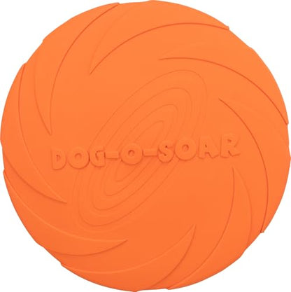 Trixie Dog Disc Natural Rubber – Ideal for Fetch Games – ø 22 cm – Orange – 33502 - size: Maße: ø 22 cm