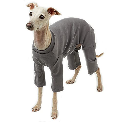 Basic Dog Pajamas Pastel Durable and Elastic Dog Onesie Apparel Outfits Doggie Jammies (Medium, Gray) - color: Gray, size: Medium
