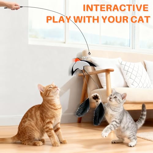 Walfront Interactive Multi Cat Toys for Indoor Cats – Keeps Multiple Cats Busy, Reduces Aggression & Boredom, Perfect for Multi-Cat Homes