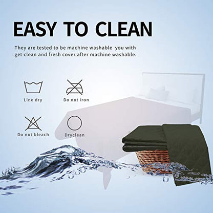 Easy-Going 100% Waterproof Dog Bed Cover, Non-Slip Pet Blanket for Furniture, Washable Couch Cover, Repleasement Sofa Cover (52X82 in,Dark Green) - color: Dark Green, size: 52x82 in