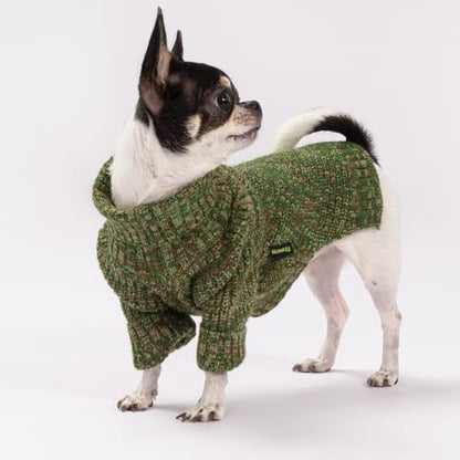 Fitwarm Knitted Turtleneck Dog Sweater, Thermal Dog Winter Clothes for Small Dogs Boy Girl, Holiday Pet Outfit, Heather Green, Small - color: Heather Green, size: Small