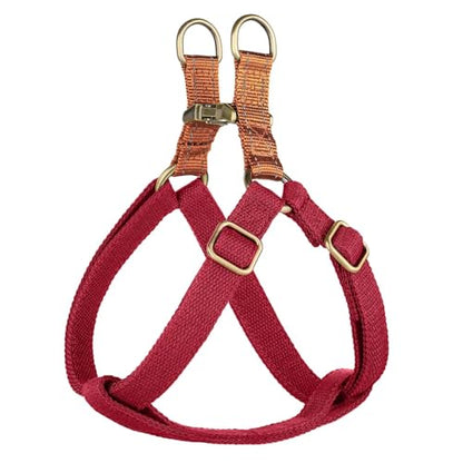 Didog Step in Dog Harness with Metal Buckles, Freedom Nylon Dog Halter Vests for Small Dogs Easy Walking Training(S:Chest 13-22", Red) - color: Red, size: S: Chest 14-22", Fit 7-18 lbs