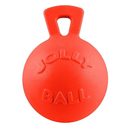 Jolly Pets Tug-n-Toss - Heavy Duty Chew Ball w/ Handle (Blue, 6") for Medium Breeds - color: Blue, size: Medium (6 in)