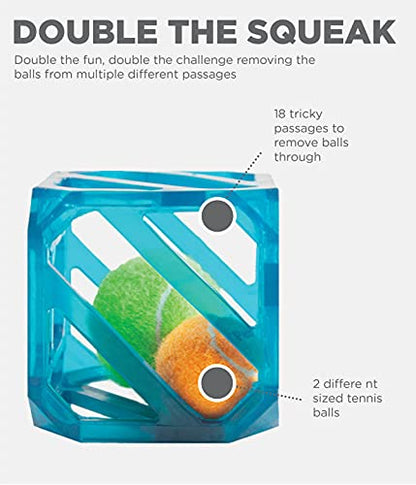 Outward Hound Puzzle Cube Interactive Squeaky Dog Toy - color: Puzzle Cube, size: 3 Piece Set