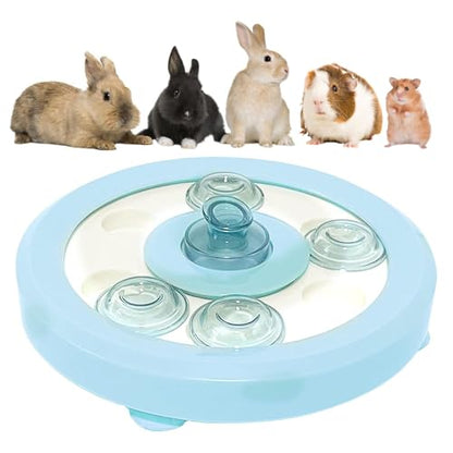 kathson Bunny Enrichment Toys Rabbit Foraging Toy Small Animal Treat Dispenser Hamster Puzzle Feeder Guinea Pig Interactive Toys Mental Stimulation for Ferret Chinchila Cat Dog - color: Blue