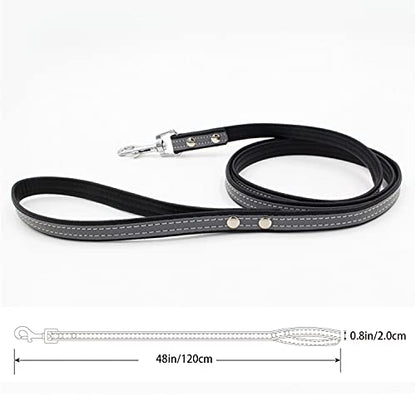 Custom Personalized Reflective Cat Dog Collar and Leash Set with Engraved Name Plate Black Puppy Kitty Dog Cat Collar and 4 FT Leash Set for Small Medium Large Girl Boy Dogs Cats - color: Black, size: XL (15.0-18.1in)