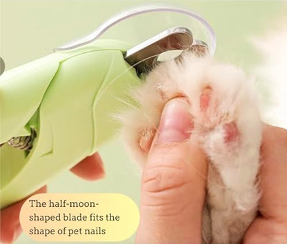 3 in 1 Dog & Cat Pets Nail Clippers and Trimmers-with Safety Guard to Avoid Overcutting. LED Dog Nail Clipper with Light, Illuminates Nails or Bloodline for Safe and Easy Trimmers,for Cats & Dogs