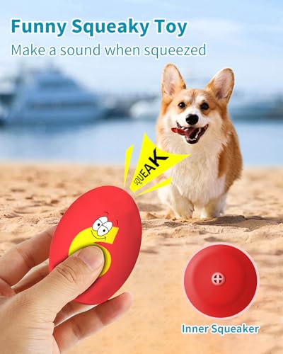 Squeaky Dog Toys for Small Dogs, 3 Pack Soft Puppy Chew Toy Set, Funny Numbers Squeaky Dog Balls, Interactive Fetch Playing Egg Balls for Puppy Small Breeds, 1.7"*2.4" - style: 3 Pack-C
