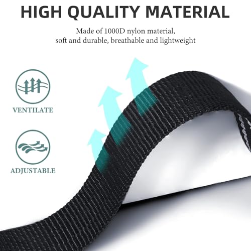 Collar Replacement Strap, Reflective Replacement Nylon Collar Strap Dog GPS Training Bark Receiver Collars, Durable Adjustable E Collar Straps for Small Medium Large Dogs, Black - color: Black
