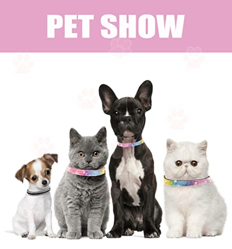 Solmoony Breakaway Cat Collars with Bell,Adjustable Safe Kitten Collar,Cat Collars for Girl Cats with Rhinestone Soft Velvet (Purple1) - color: Purple1