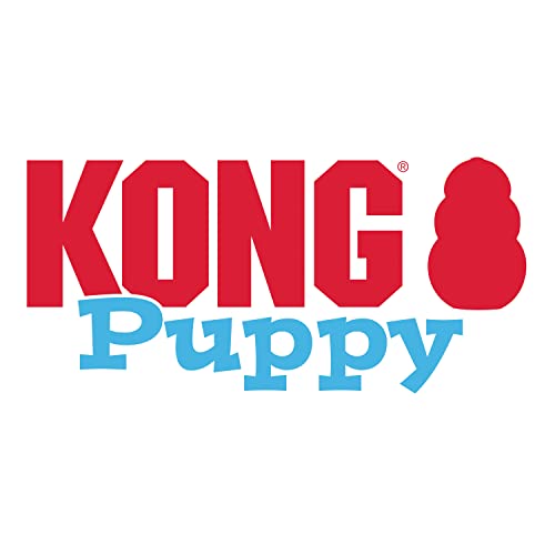 KONG - Puppy Toy Natural Teething Rubber - Fun to Chew, Chase and Fetch - for Medium Puppies - Pink - color: Pink, size: Medium (Pack of 1)