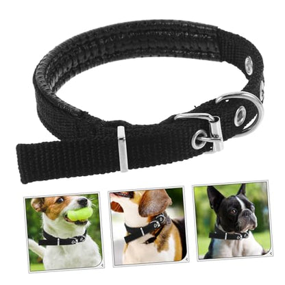 SUPVOX Adjustable Soft Polyester Pet Collar Buckle Comfortable Wear-Resistant Neck Decor for Cats and Puppies