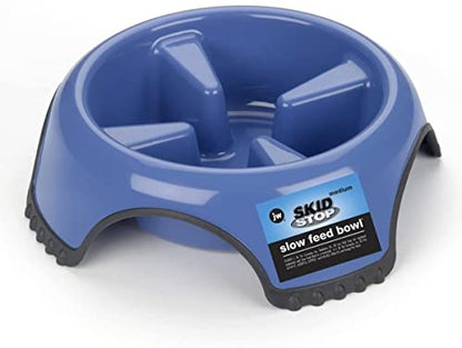 Slow Feed Non-Skid Dog Bowl Large (Assorted)