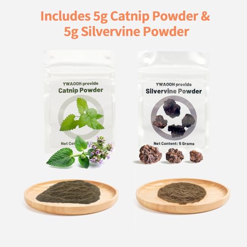 Cat Toys - Hot Dog, Fun Kick and Toss Catnip Toy with Crinkle Sound, Includes Catnip & Silvervine Powder (5g+5g) + 5 Reusable Pouches, Gift for Indoor Cats - size: Long