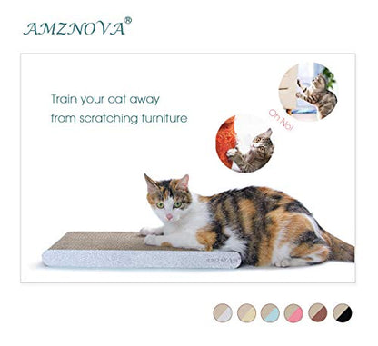 Cat Scratcher Rescratch Cat Scratching Board, Scratching Pad with Catnip for Indoor, Flat Cardboard Scratcher Scratch Board for Kitten, Narrow, Glitter Silver - color: Glitter Silver
