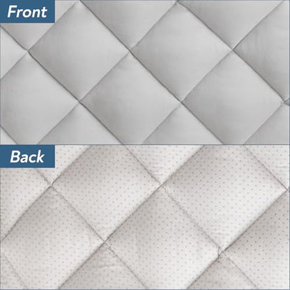 Magik & Kover Dog Crate Pad 2 Pack (48" x 30"), Soft Large Dog Crate Mat with Anti-Slip Bottom, Machine Washable Kennel Pad, Fits 48 Inch Crate, Grey - size: 48 x 30 Inch