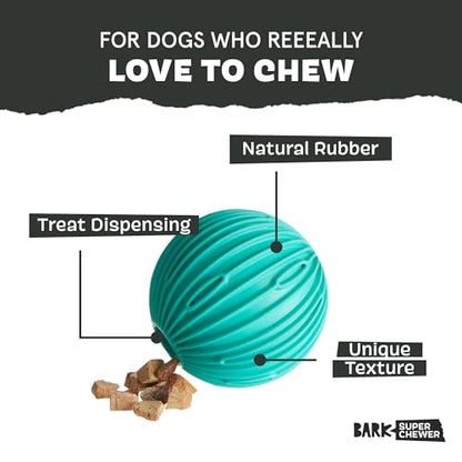 Barkbox Sea Foam Reef Ball Treat Dispensing Toy for Large Dogs, Perfect for Fun-Filled Stimulation and Interactive Playtime - style: Sea Foam Reef Ball