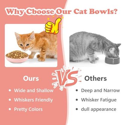 [18 Pack] Cat Dishes Whisker Friendly, Shallow Wide Pet Food and Water Bowl, 5.5 Inch Cat Food Dish, Friendly Wet Feeding Bowl, Durable Wheat Straw Pet Bowls, Pet Plate for Kittens (Indoor/Outdoor) - size: 18 Pack