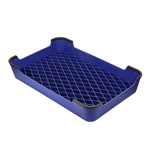 HUNTMARK Dog Training Place Board - Durable Hunting Dog Training Platform - Non-Skid Surface and Nonslip Feet - Stackable, Portable Agility Platform - Modern Puppy Trainer Equipment (Dark Blue) - color: Dark Blue