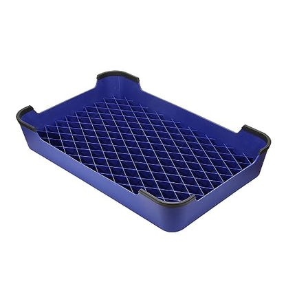 HUNTMARK Dog Training Place Board - Durable Hunting Dog Training Platform - Non-Skid Surface and Nonslip Feet - Stackable, Portable Agility Platform - Modern Puppy Trainer Equipment (Dark Blue) - color: Dark Blue