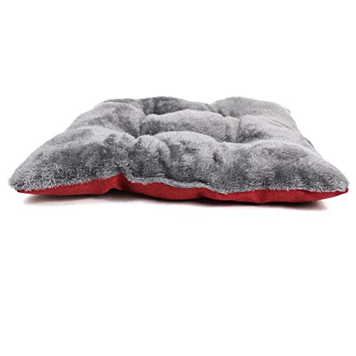 Winsterch Cat Bed Cave for Indoor Cats, Small Pet Tent Cave for Cats, Kittens, and Small Dogs, Warming Cat House with Removable Washable Cushion (18.5'‘ x 18.5’' x 15.8'',Red) - color: W-Red