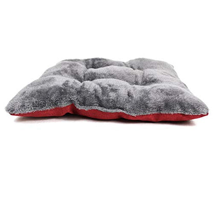 Winsterch Cat Bed Cave for Indoor Cats, Small Pet Tent Cave for Cats, Kittens, and Small Dogs, Warming Cat House with Removable Washable Cushion (18.5'‘ x 18.5’' x 15.8'',Red) - color: W-Red