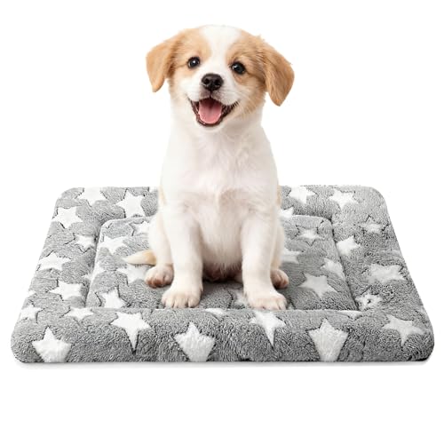 Dog Bed Mat - Comfortable Kennel Pad, Multi-Purpose Crate Bed for Dogs & Cats, Soft Support (Gray, S(24 * 18 * 1.5)) - color: Gray, size: 24.0"L x 18.0"W x 1.5"Th