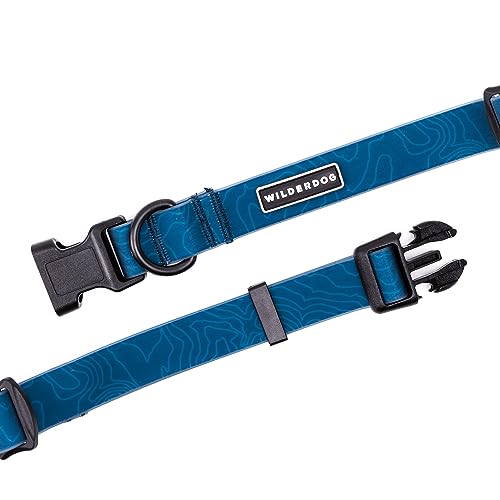 Wilderdog Waterproof Dog Collar - Repels Water & Dirt - Small 11"-15" - Pacific Blue - color: Pacific Blue, size: Small