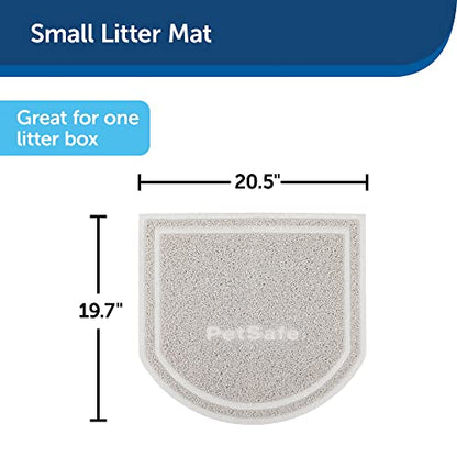 PetSafe Anti-Tracking Litter Mat - Traps Crystal and Clay Clumping Cat Litter - Durable Mesh Material - Easy to Clean Mat - Compatible with All Cat Litter Boxes - Small Size - size: Small