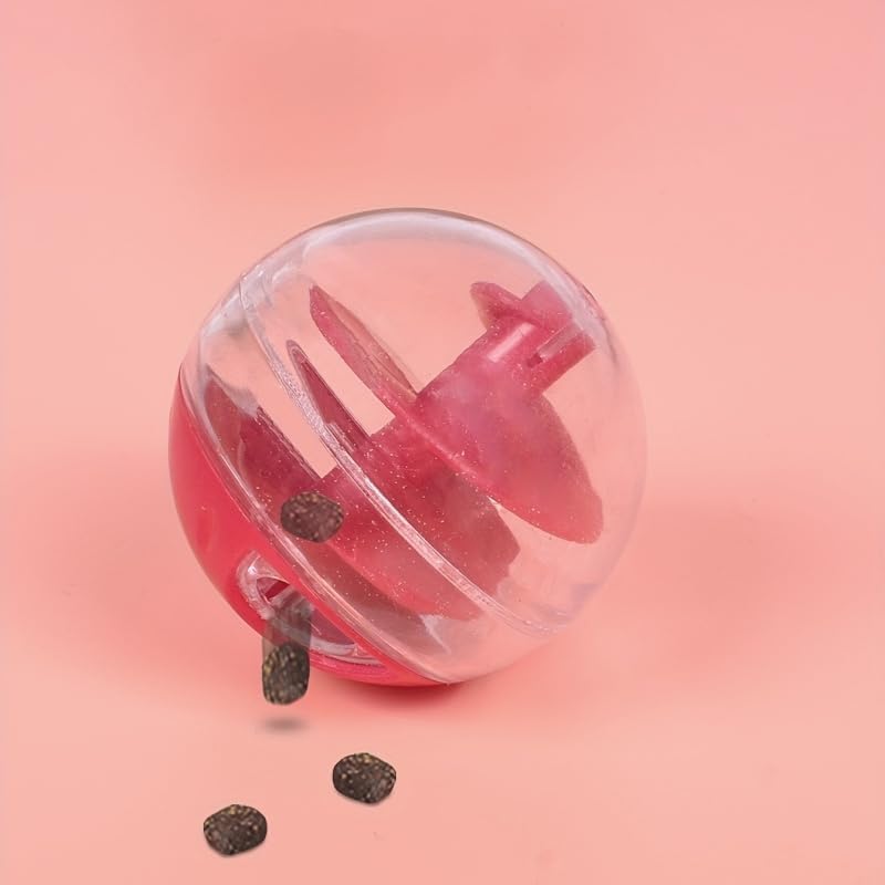 Cat Slow Feeder Puzzle Ball - Interactive Treat Dispenser Toy for Cats, Helps Relieve Boredom, Promotes Healthy Eating, Reduces Fast Eating, Cat Food Puzzle Ball