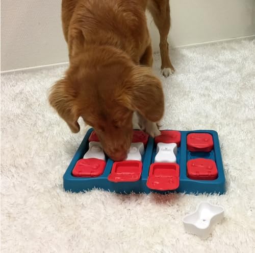 Interactive Dog and Cat Games Treat Hiding Challenge Mental Stimulation with Rewards (12.75 Inch Brick Game) - size: 12.75 Inch Brick Game