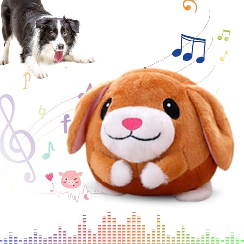 Active Moving Pet Plush Toy,Puppy Dog Toys to Keep Them Busy2026 New Small Dog Dog Squeak Toys,Interactive Dog Toys,Plush Toys for Dogs,Talking Moving Ball Toy (Dog) - color: Dog