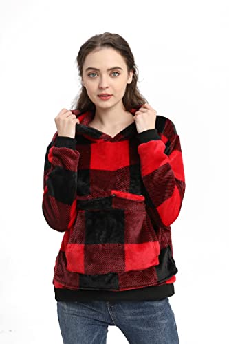 LINYUCHEN Cat Pouch Hoodie Large Pet Pouch Sweatshirt Puppy Kitten Holder Carrier Pullover Tops for Women - color: Red, size: 4X-Large
