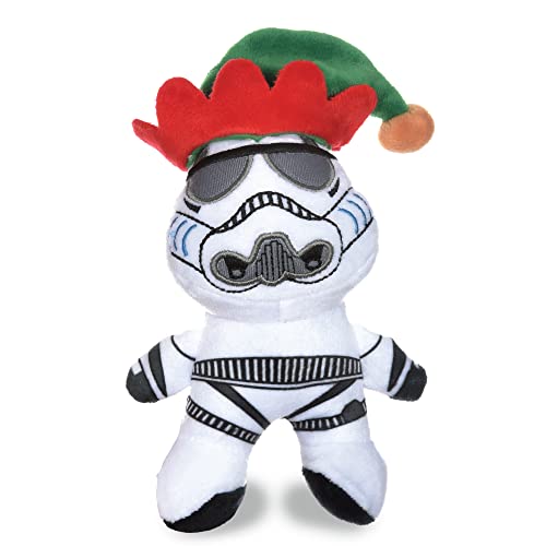 STAR WARS Dog Toy Storm Trooper Toy for Holidays | Elf Storm Trooper Dog Squeaky Toy Dog Chew Toy | Holiday Dog Toy Plush Toys | 6 Inch Small Dog Toy, (FF19329) - color: Storm Trooper Elf, size: 6 Inch