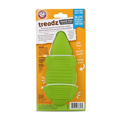 Arm & Hammer for Pets Super Treadz Gator Chew Toy - Best Chew Toys Reduce Plaque & Tartar Buildup Without Brushing - for Dogs up to 35 Lbs (Pack of 12) - size: Large (Pack of 12), style: Gator