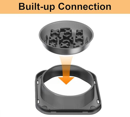 Slow Feeder Dog Bowls for Small Breed, Anti-Slip Puzzle Feeder Bowl to Slow Down Eating for Dogs, 1 Cup Maze Pet Food Feeding Bowl, Bloat Stop Preventing Puppy Dish - Starry Gray - size: Single