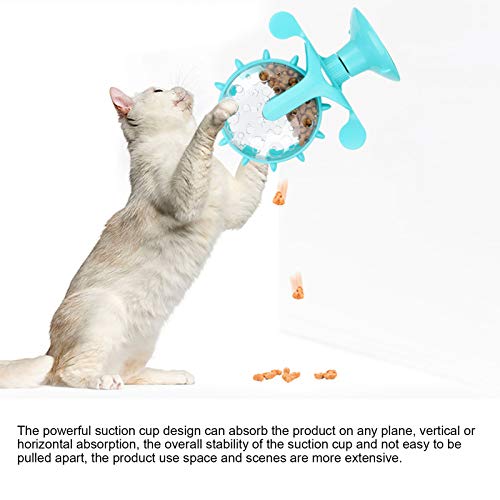 GLOGLOW Interactive Feeder – Adjustable Treat Dispensing Cat Toy, Slow Feeder for Digestion, BPA-Free Plastic, Lightweight & Dishwasher Safe, Blue - color: blue