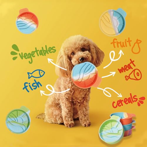 Colorful Round Slow Feeder Bowl for Small Dog & Cat Easy to Clean Silicone Round Shape Cat Bowl (Green) - color: Green