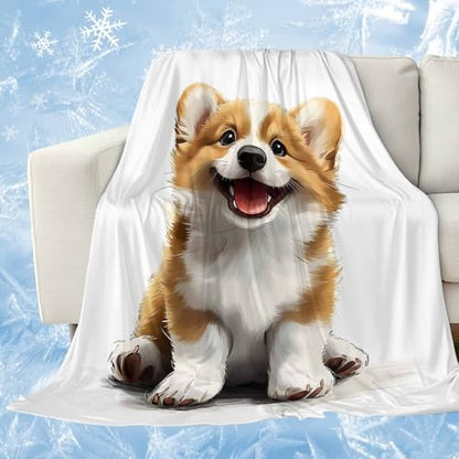 Summer Cooling Blankets for Hot Sleepers - Cute Puppy Pet Dog Blanket Thin Lightweight Breathable Soft Throws for Bed Couch Sofa Pet Animal Dogs Decor,30x40IN - size: 30x40IN