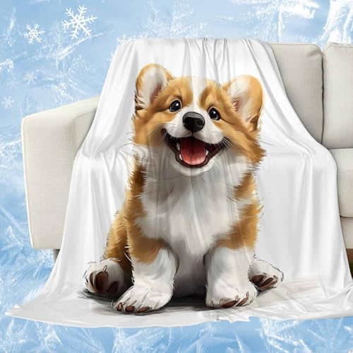 Summer Cooling Blankets for Hot Sleepers - Cute Puppy Pet Dog Blanket Thin Lightweight Breathable Soft Throws for Bed Couch Sofa Pet Animal Dogs Decor,40x60IN - size: 40x60IN